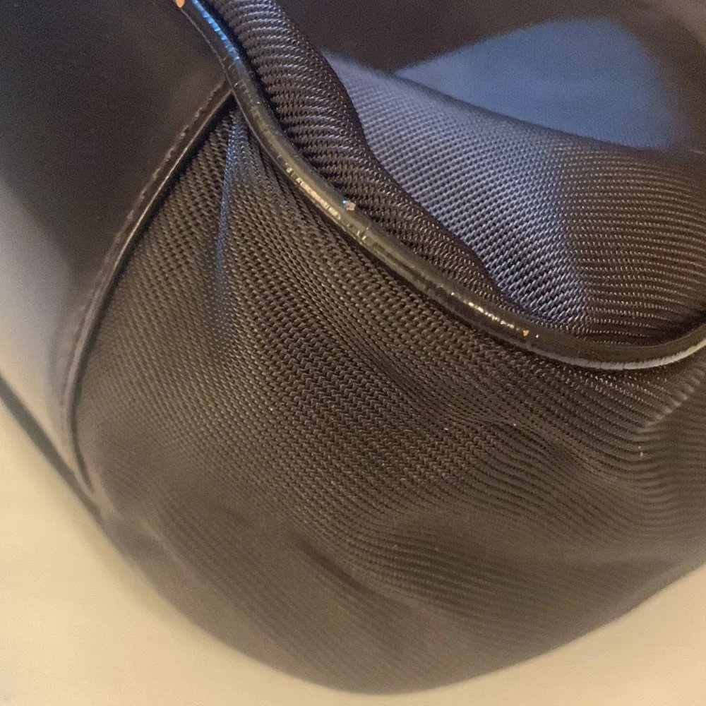 Gucci with Bamboo handle nylon and leather
